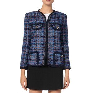 Sandro Liman Tweed Blazer Jacket Size 36